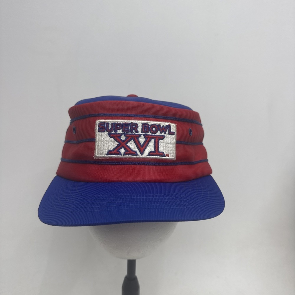 Vintage Super Bowl XVI Hat Collectable NFL Football  Mens Snap Back 3 Stripes